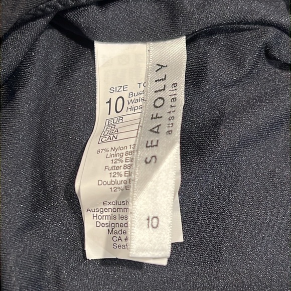 NWOT Seafolly High Neck Crossback One piece - Picture 13 of 13